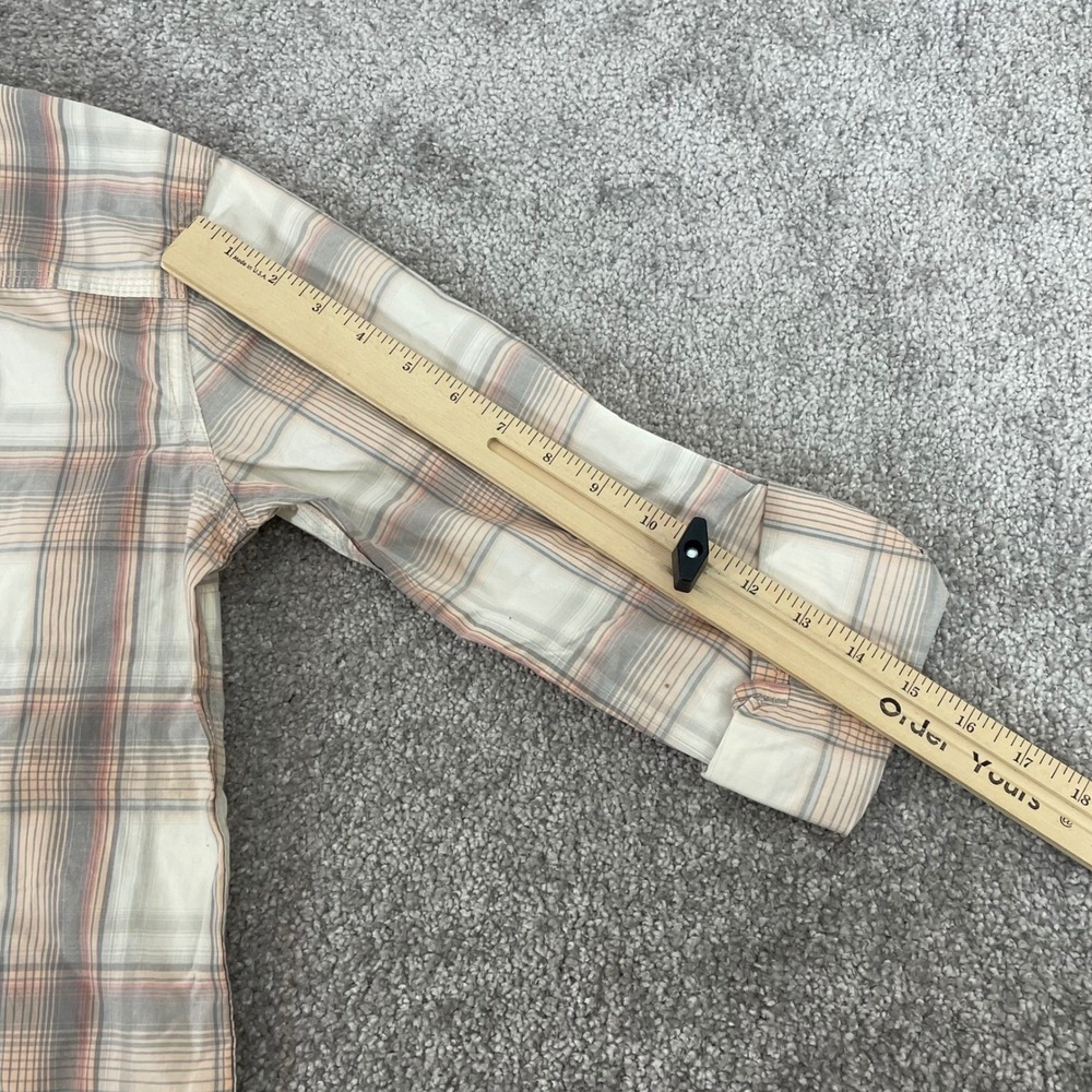 Carhartt Button Down Shirt‎ Womens Extra Small Roll Sleeve Plaid Western - Picture 12 of 16